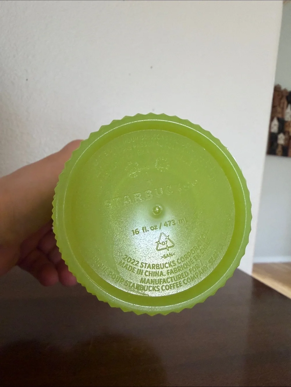 Starbucks Halloween Glow In The Dark Lime Green Studded Reusable Tumbler 16oz